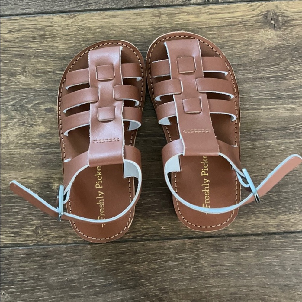 Freshly Picked Bixby sandals in cognac